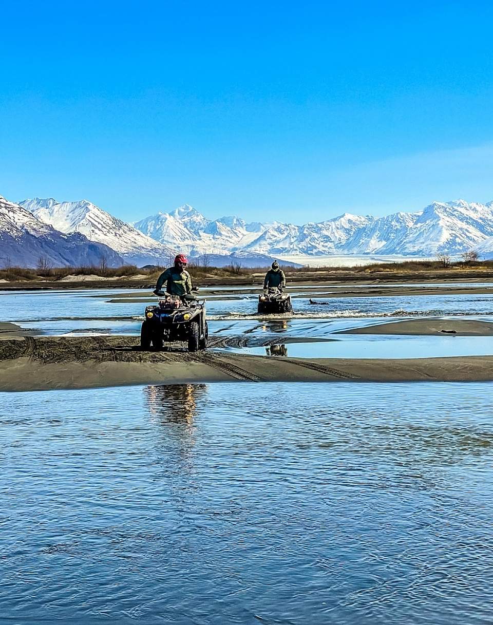 Take an ATV right up to the glacier