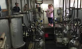 Alaska farm tours Milking Parlor Havemeister Dairy2019