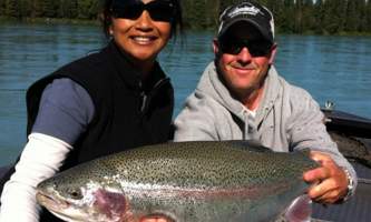 Alaska Kenai River Rainbow Alaska Fishing with Mark Glassmaker