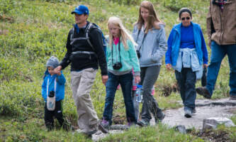 Family Hike Credit NPS Madeleinealaska geographicalaska org alaska geographic roadside naturalist tour