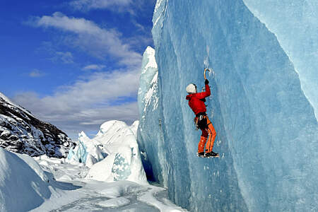 Ice Climbing with Alaska Helicopter Tours