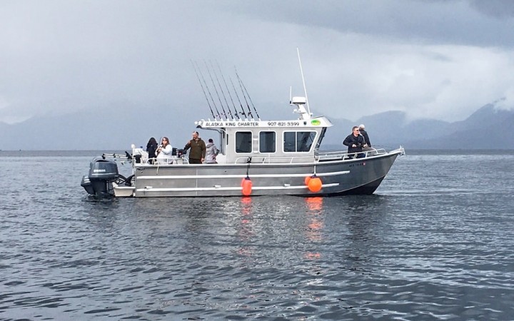 Fish from a comfortable, 32-foot Crozier with a full bathroom and spacious deck