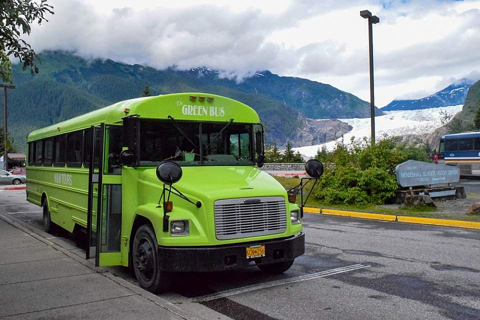 The whales and glacier trip provides a stop at the Mendenhall Glacier Visitor Center prior to your whale watching cruise