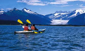 Glacier view sea kayaking Kayak2 Alaska Travel Adventures