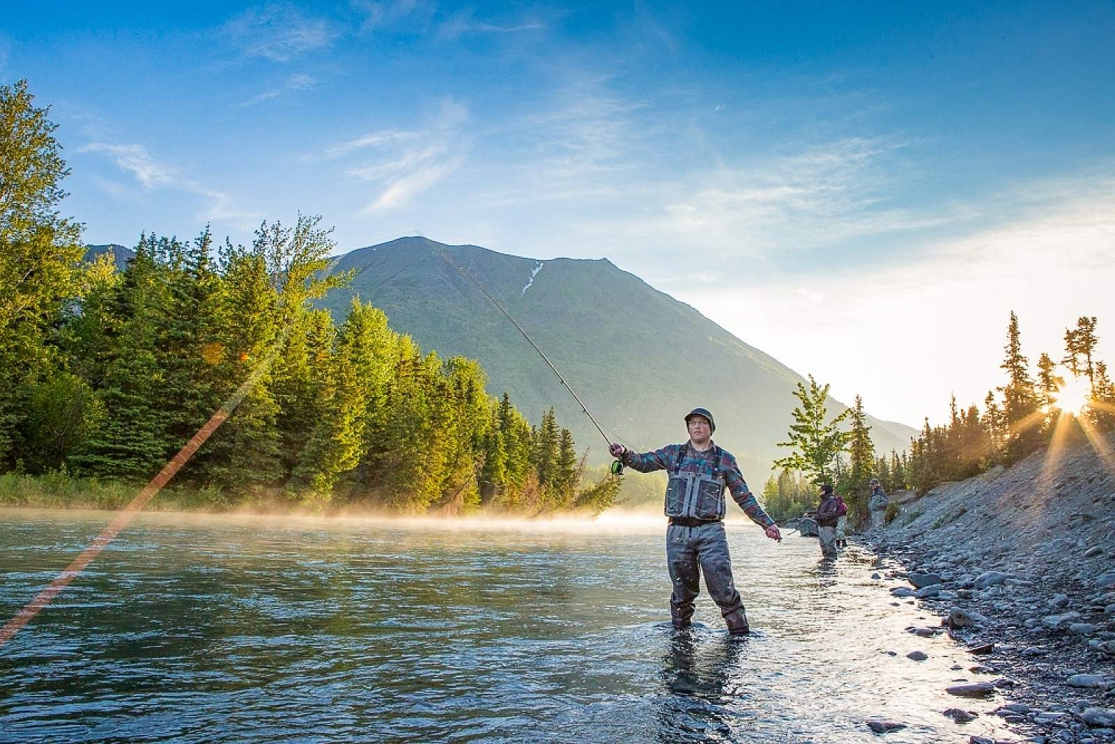 Kenai Riverside Fishing Alaskan Salmon Fishing Tour