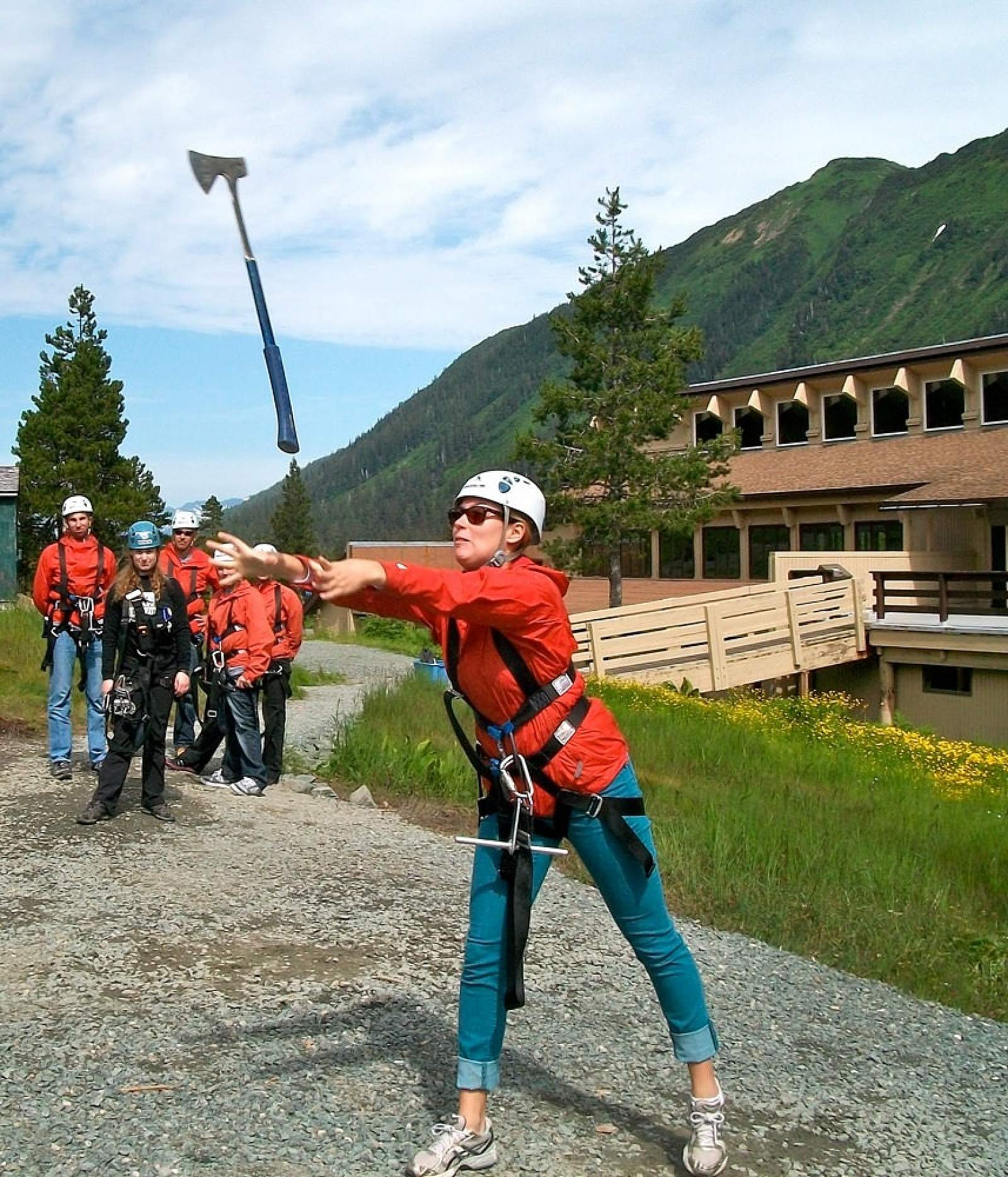 Alpine Zipline Adventure Juneau Alaska ALASKA ORG   Alaska Alpine Zipline Adventures Juneau Action Shot Copy Alaska Zipline Adventures 