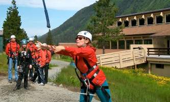 Alaska alpine zipline adventures juneau Action Shot copy alaska zipline adventures