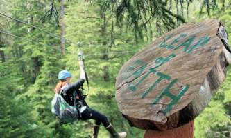 Alaska alpine zipline adventures juneau Leap of Faith alaska zipline adventures