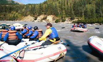 Explore denali rafting DPR Owned 027 Alaska Channel Rafing at Denali Park Village