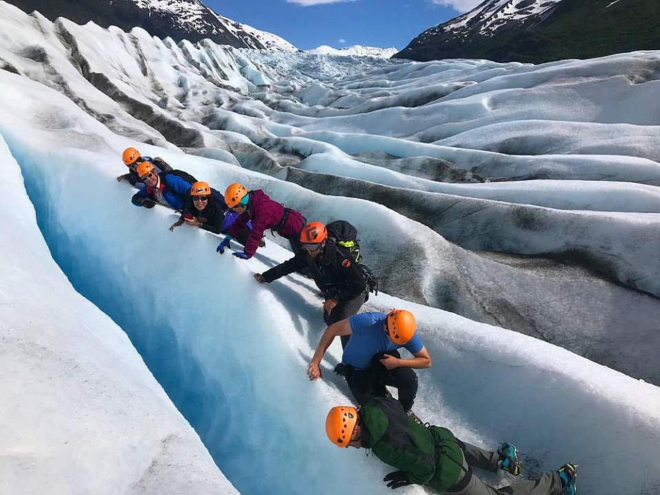 Ascending Path Guided Glacier Trek
