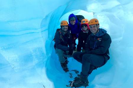 Ascending Path - Helicopter Glacier Hiking or Helicopter Ice Climbing