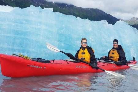 Kayaking with Icebergs at Spencer Glacier