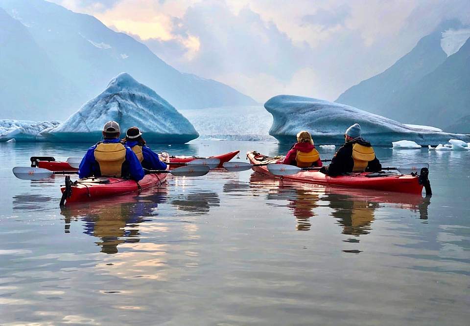 Experience the closest Iceberg Kayaking to Anchorage & Girdwood by train with Ascending Path’s world-class guides.