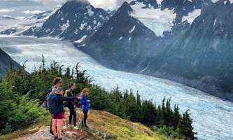 Comet Heli H Ike Spencer Glacier Overlook from Comet Glacier Heli Hiking Trip PC Corey Anderson2019