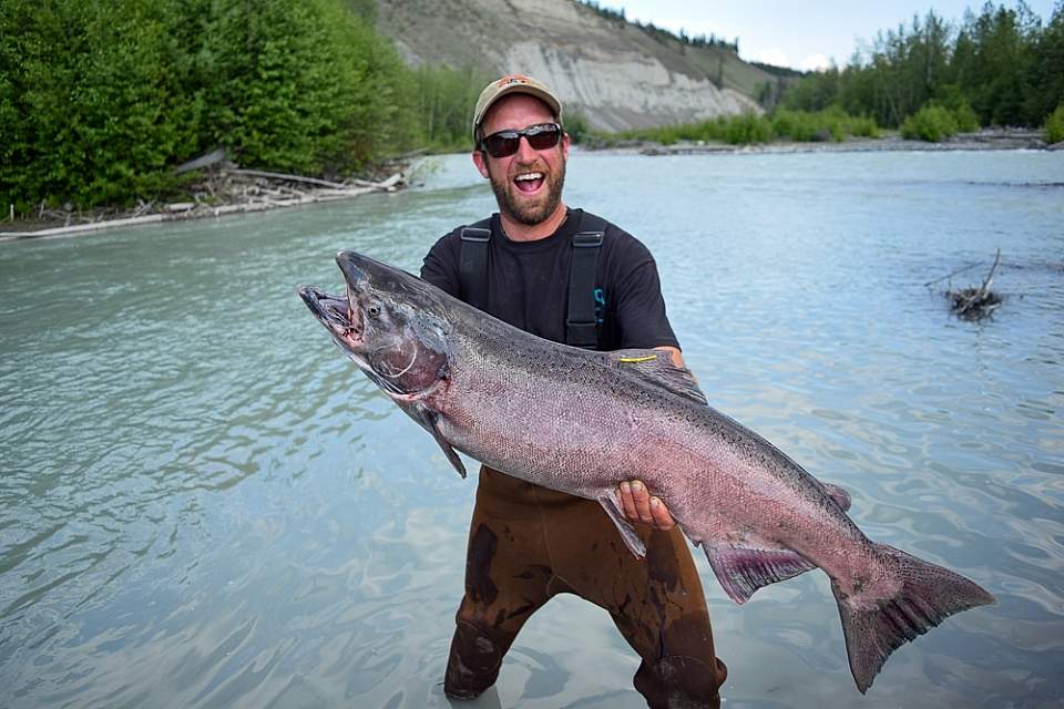 Depending on the season, you can try for kings, sockeye, trout, or Arctic grayling