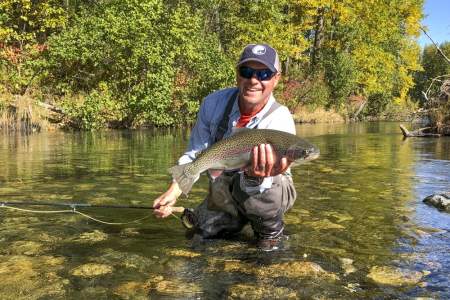 SOLO Trout Fishing REMOTE RIVER with my DOGS!!! (Catch