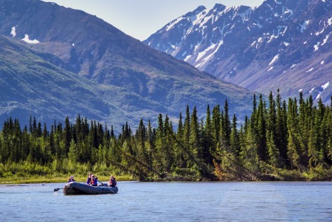The mild McKinley Run, starts farther upriver offers a gentler experience on the river