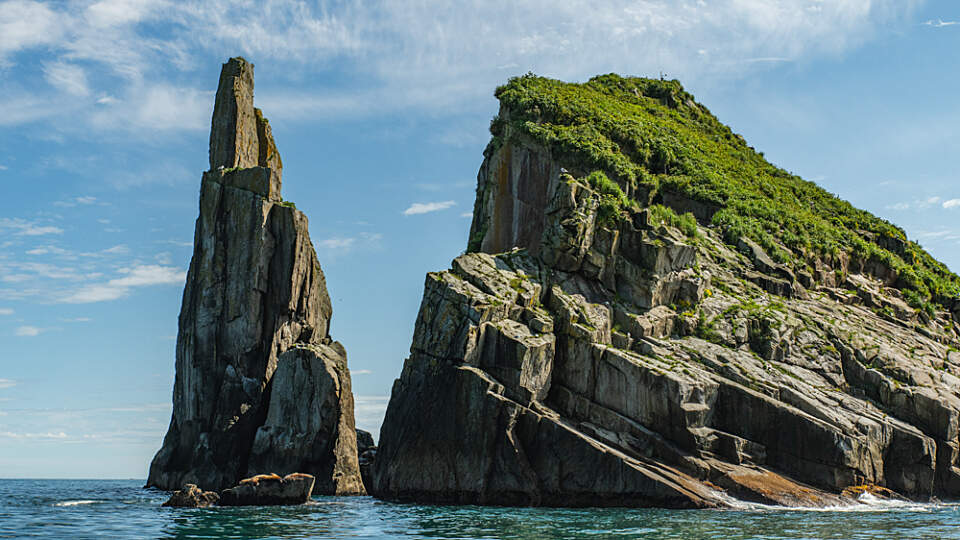 Witness the breathtaking beauty of Kenai Fjords National Park as we sail past majestic glaciers and stunning sea cliffs, capturing the essence of Alaska's wild landscapes