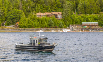 Fishing Salmon Falls Resort NRB 2023 Salmon Falls Boat Lodge Drone