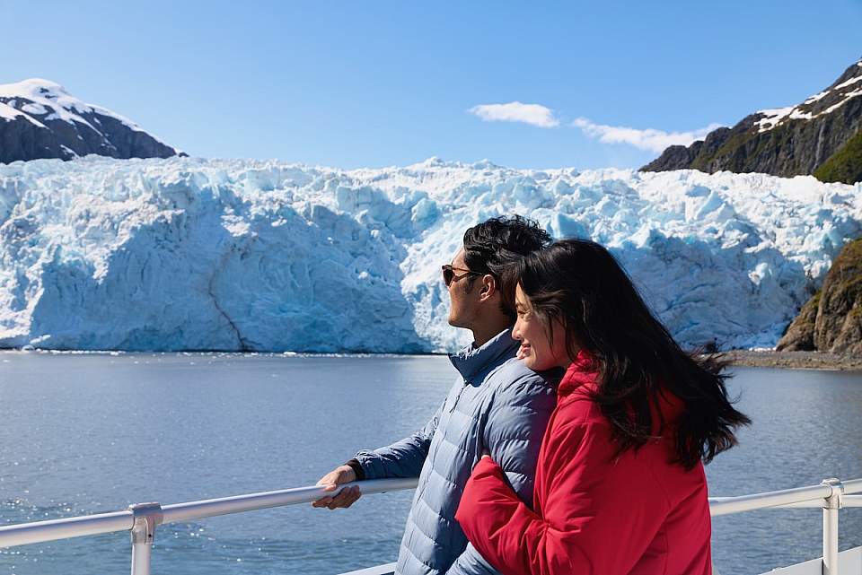 Your captain takes the boat as close to any glacier as safely possible for the best view