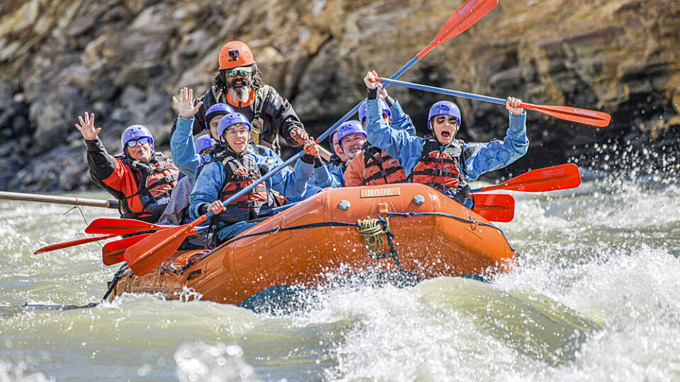 Crash through the whitewaters of the Nenana River