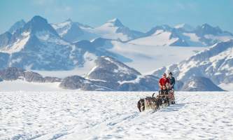 Northstar trekking glacier dog sled adventure North Star Sledding