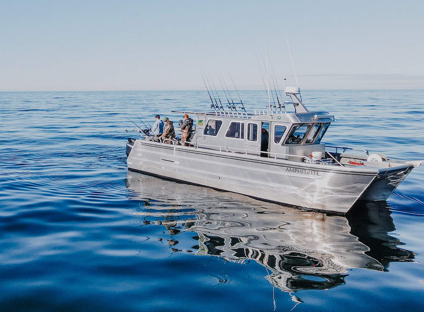 O’Fish’ial Charters features custom-built vessels designed for comfort, speed, and safety—perfect for both small groups and larger parties.