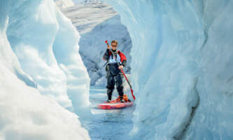 Paddleboarding Outbound Heli Adventures alaskaglacierpaddleboarding 1