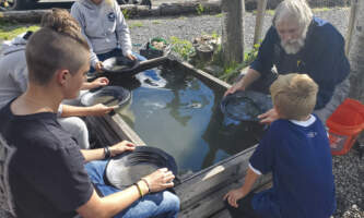 Roadside gemstone mining Gold Panning 8