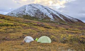 Kierre Childers Tents in alpine tundra