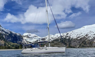 Sailaway Alaska at anchor 1 Chris Reynolds