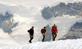 St elias alpine guides Hikers on Glacier Copyright 2007 Steve Crum Late Sky Images All rights reserved