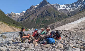 Backpacking lunch in the Wrangells