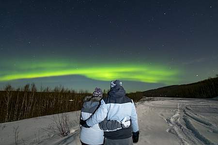 Tent Camping Winter Northern Lights Mile 135 Parks Hwy Ak