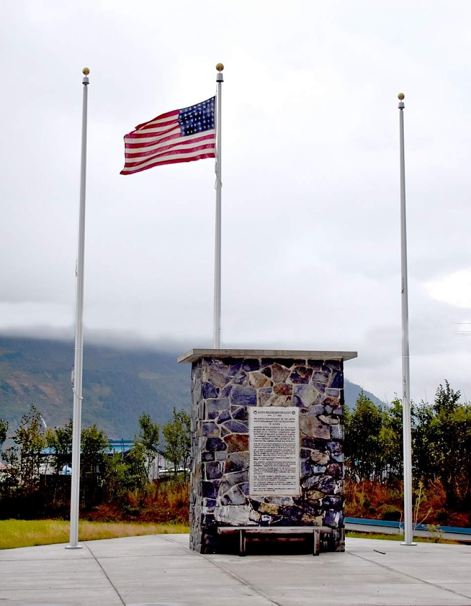 Modern WWII Railroad Commemorative Monument