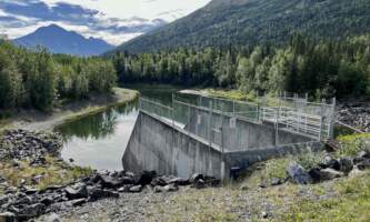 Eklutna lake dam