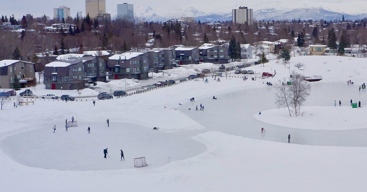 Ice Skating at Westchester Lagoon & Other Anchorage Lakes