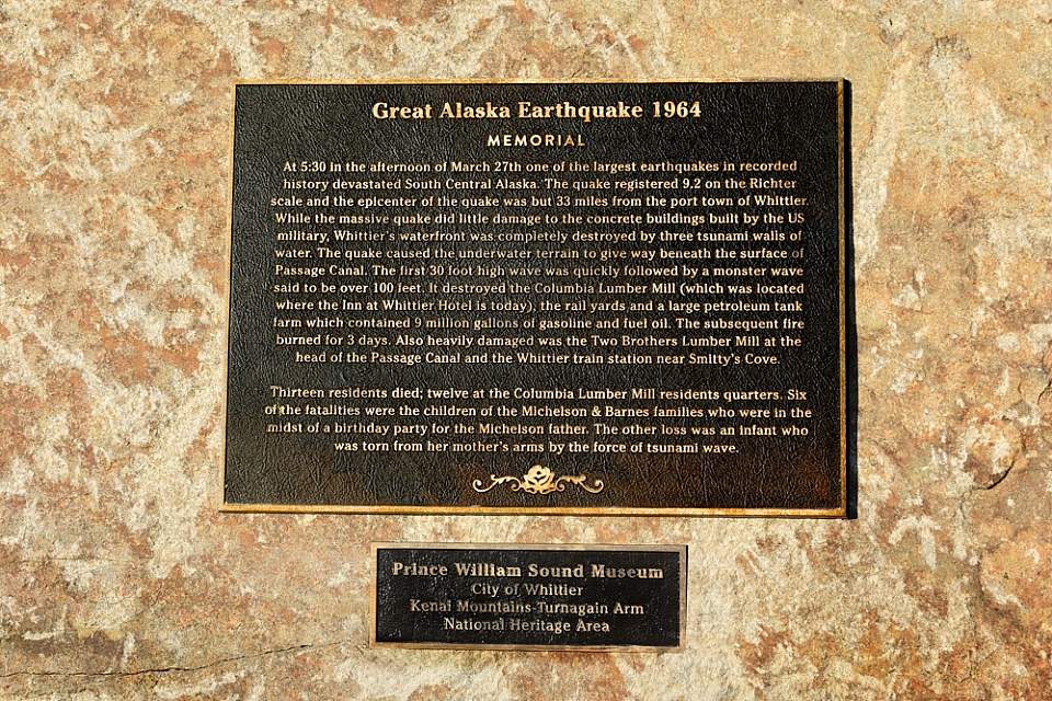 Great Alaska Earthquake 1964 Plaque