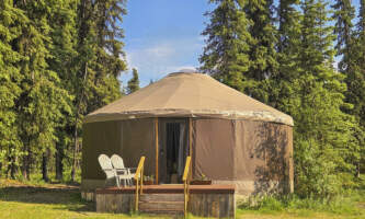 Avens Alaska Ursa Yurt Exterior