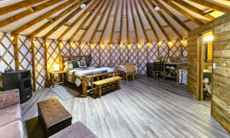 Avens Alaska Ursa Yurt Interior