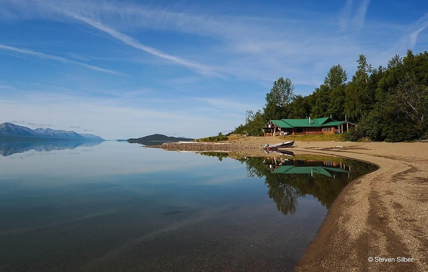 Located on the shores of Lake Clark, this all-inclusive lodge offers fishing, bear viewing, and even facilities for artists looking for inspiration