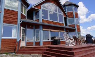Adrienne Sweeney Seaside deck alaska homer driftwood inn