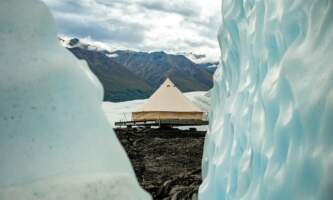 Mica guides glacier glamping 1