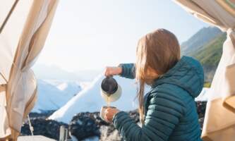 Mica guides glacier glamping 8