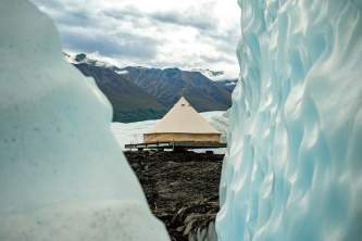 Mica guides glacier glamping 1