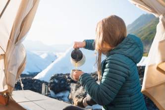 Mica guides glacier glamping 7