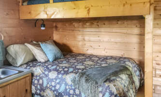 Mc Carthy Cabins Swift Creek Full Sized Bed Twin Loft