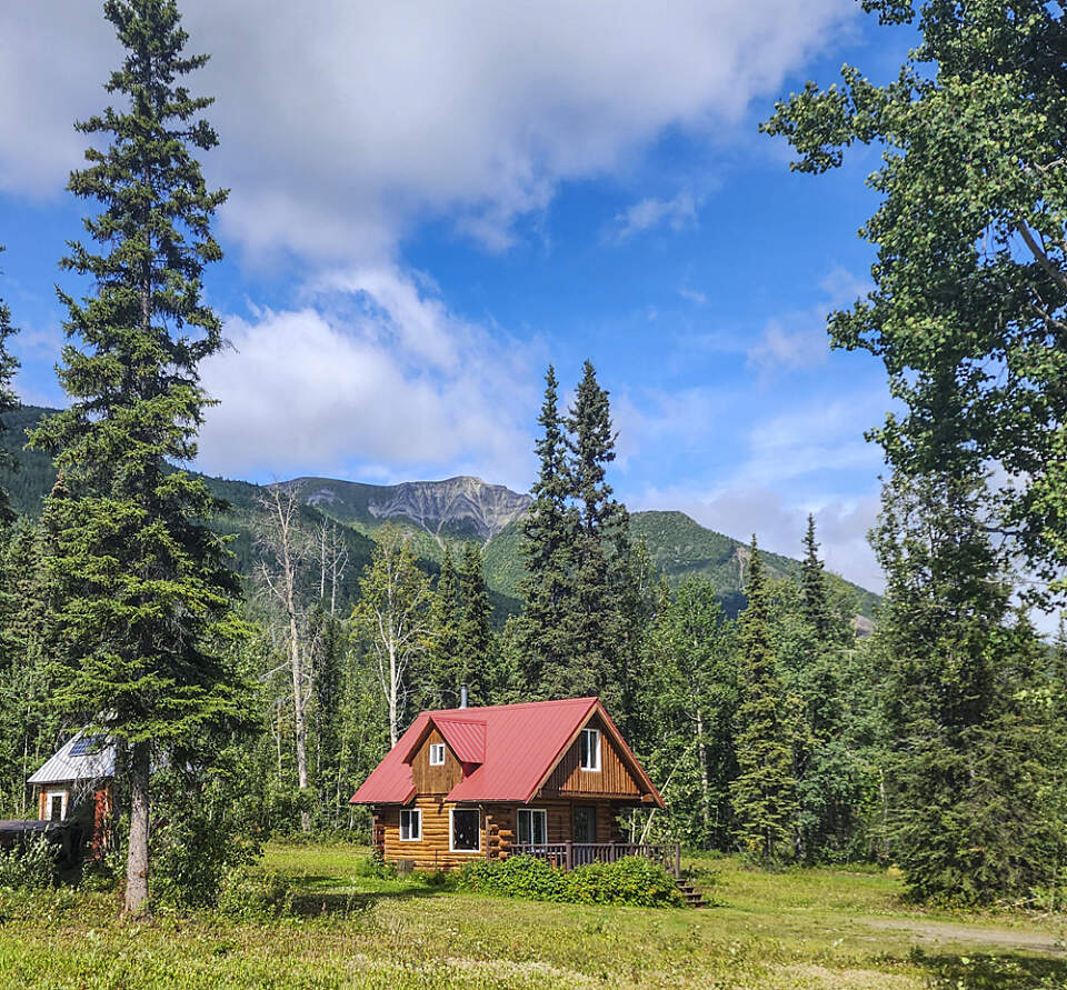 Mc Carthy Cabins Meadow Cabin Distant View