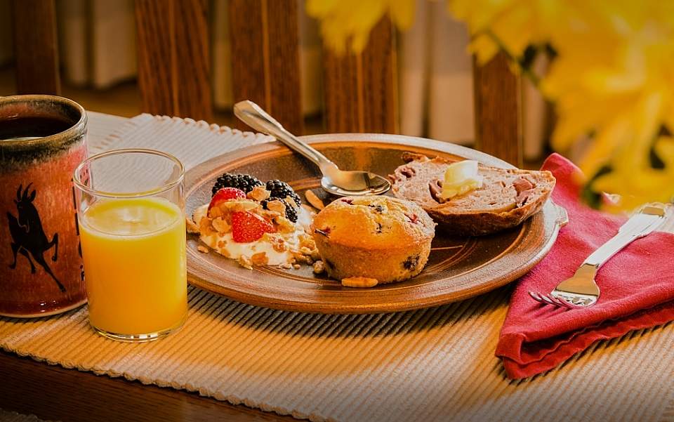 Enjoy a daily continental breakfast with homemade baked goods.