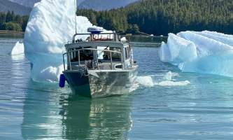 The lodge at whale pass Front of silver bullet in between icebergs Lucas Ryter